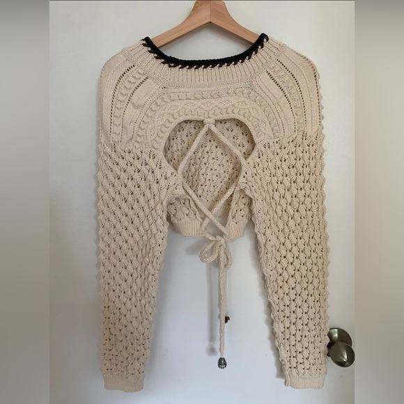 Backless Knit Sweater - Picture 1 of 2